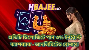 Unlimited 3% Instant Cashback at Hbajee