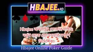 A complete guide to playing online poker for real money at Hbajee.